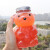 500ml一次性带盖网红小熊饮料瓶 创意透明果汁饮料奶茶瓶 卡通杨枝甘露果汁饮品塑料空瓶子无孔盖 500ml10个