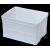 白色塑料周转箱加厚塑胶收纳储物箱长方形养鱼养龟箱带盖物料盒子 外350*265*120 白色