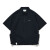 714STREET日系工装短袖衬衫男夏美式复古潮牌翻领T恤设计感简约 深蓝色 S