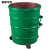 富都华创 铁垃圾桶户外环卫挂车大铁桶绿色加厚360L市政铁皮垃圾箱 FDHC-LY-05