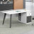 龙案现代简约职员办公桌椅组合单人1.4米台式电脑桌经理办公室小型 1.2*0.6*0.75橡木色不含椅