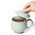 雅瓷汝窑茶杯陶瓷办公室茶杯带盖汝瓷喝茶杯子礼盒装夫人杯