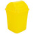 HKCX-24 加厚黄色塑料桶 带盖桌面迷你小收纳盒利器盒 小 棉签桶大 棉签桶
