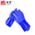 米茨 防化手套耐酸碱防油耐磨手套浸塑蓝防水工业防护手套 MC0-E15 10付/打（XL码） 
