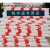 定制直销PVC电力拉线警示管反光防护套管单开跨路防撞杆安全标志 红白32管常规单开  2米