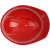 MSA梅思安 V-Gard豪华型ABS带透气孔帽壳 超爱戴帽衬 灰针织吸汗带 D型下颚带 印字定制款 1顶 红色 