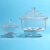 稳斯坦 WLL0117 玻璃干燥器 生物实验透明附瓷板干燥用具 除湿实验室器具 干燥皿 透明150mm
