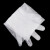 海斯迪克 HKsq-7 一次性长袖PE手套 养殖助产防水透明耐磨白色护臂 (100只) 