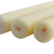 润宏工品 PA6尼龙棒 实心耐磨圆柱尼龙加工定做米黄色塑料棒尼绒棒 直径65mm*1m长 一根价 