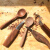 定制Dassidiy木工修边挖勺刀雕刻刀手工刻刀diy木工具套装桃木木 圆柄七件套(含三把刀)