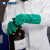 兰浪（LANON）SR101丁腈防化手套劳保工业实验室清洁耐酸碱耐油防滑 绿色 L 现货