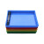 定制塑料盘塑料盆小周转箱盒子收纳盘零件盒长方形塑料方盘浅盘 4号方盘(蓝色315*230*40mm