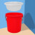 干湿过滤分离带滤网垃圾桶大号厨房厨余茶水茶叶沥水水桶篮桶 红色14升有盖子红色沥水篮