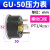 压力表GS GF GU40 50 60高精密过滤器用嵌入式气压表定制 GU-50 F-GU5010M 10公斤