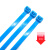 8x400mm工业国标尼龙扎带新光束线带实宽7.6毫米长度40厘米100条 蓝色 100条