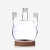 希万辉 烧瓶托实验室玻璃仪器放置烧瓶垫底座软木烧瓶垫 160mm塑料2个装
