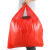 红色加厚手提式商用中大号背心清洁带马甲袋厨房塑料袋 黑色32*52（200个）经济款 拍10件送1件 加厚