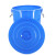 居洁 塑料大水桶 圆形收纳桶 酒店厨房储水桶 蓝色/白色100L带盖 单位：个