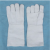 长款分指型防火隔热耐高温并指石棉材质透气通用劳保常规手套AA 五指石棉手套(24厘米) 均码