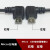 NBIUB 左弯头90度Micro USB安卓手机扁口数据线 车载USB充电线弹簧线 黑色（拉长3米扁线） 其他