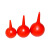 京斯坦 红色橡胶吹气球橡胶洗耳球吹尘球清洁吹尘器皮吹洗耳球   中号60ml 
