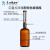 套筒式可调定量加液器透明棕色玻璃加液瓶塑料套装2505001000ml 加液器配白色塑料瓶(1000ml)