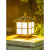 集客家 围墙灯柱头灯太阳能庭院小区方形墙头柱灯室外防水别墅花园大门灯 市电款 古铜色30CM 送LED光源