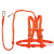 全身式国标高空作业五点式安全带空调安装施工双挂钩带缓冲包救援 三泰半身式安全带橙色