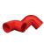 鑫工派 PVC线管弯头 穿线管90度弯头 国标阻燃线管配件 红色弯头DN20（10个） AC018