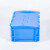 建功立业EU物流箱GY3293外径：400*292*175mm蓝色翻盖
