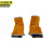 京洲实邦 桔色短款系带护脚 电焊护脚套护腿焊接防护用品 JZSB-9092XJ