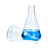 化科 玻璃锥形瓶喇叭口广口三角瓶直口三角烧瓶 10只起订 直口锥形瓶200mL1个 