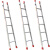 臻工品 铝合金单梯 便携多用梯子单梯 单面梯2.5m 单位：个