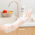 Imakara洗碗手套女干活厨房清洁洗菜耐用一次性PE乳胶加长防水薄贴手家务 1袋(5双共10只装)