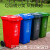 大号环卫垃圾桶带盖240升120L100L50L30垃圾分类垃圾桶工业学校用 加厚240升绿色厨余+两轮+盖