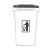 希万辉 商用带盖垃圾箱卫生间大容量垃圾桶 白桶盖颜色备注 20L