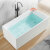 东鹏（DONGPENG）浴缸家用成人一体成型薄边小户型深泡亚克力日式独立式迷你浴池 【标准缸】 1.0m