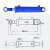 KYCH 5吨实心镀铬双向头工程油缸小型重型油顶液压站劈柴机配件大全 5吨 缸径63*杆径35*行程1500实心镀铬 