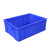 兴安迈 周转箱塑料长方形加厚蓝色储物箱 2号650*410*160mm