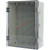 基业箱 塑料配电箱工程用户外防水盒卡扣工厂用基业箱防雨防水电 500*400*200灰+底板
