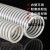 PU塑筋管波纹塑筋软管TPU塑筋增强管固体颗粒粉末输送软管佩科达 55*0.6mm(一米价)