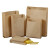 冰禹 BYjq-18 一次性包装纸袋（100个） 淋膜牛皮纸袋 防油纸袋 90克 高21*宽14*侧2