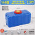 诺贝利奥 蓝色150型卧方220斤双盖塑料水箱长方形卧式加厚储水桶带盖车载塑料大蓄水桶