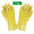 侧至柒耐油耐酸碱防水工业 加厚棉毛浸塑手套橡胶 贴合手部防护手套 蓝＋绿拼色磨砂手套(１双) 均码