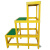 玻璃钢绝缘高低凳电工凳电力施工高压踏台梯凳可移动式三层绝缘凳 三层 高120cm*90*50