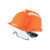 梅思安安全帽耐超低温-30度更防砸防穿刺930无孔内置眼罩橙色1顶