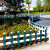 穆运 pvc草坪护栏市政绿化公园林小区别墅花坛围栏价格每米计算户外隔离栏杆 绿色30cm（送货上门） 绿色60cm