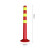 鹿色 塑料警示柱   可拆卸防撞柱反光路桩 EVA材质75*20cm