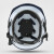 德威狮电焊面罩自动变光焊帽头戴式电焊面屏焊工用防烤脸安全帽式 白色头盔式电焊面罩含6保护片