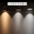 佛山照明（FSL）LED射灯天花灯COB灯珠角度可调公司商业背景墙展厅射灯打光深防眩射灯3W开孔55mm 黄光(3000K)